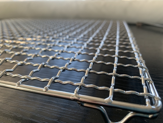 Edelstahl-Grill-quadratischer Nettogrill der Gewohnheits-40*40cm
